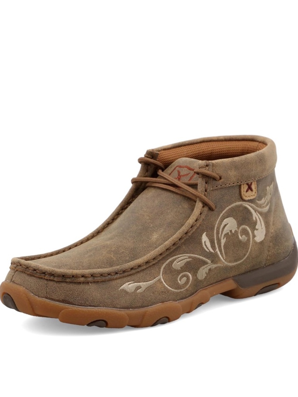 Women’s Twisted X Embroidered Casual Moc Toe Chukka Shoe 7.5